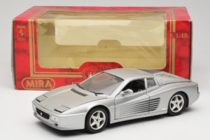 Ferrari 512 TR Strieborný Mira 1:18 6178-B1 Kov – obrázok 8 z 8