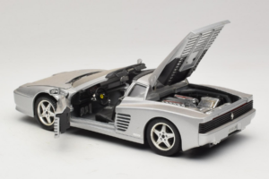 Ferrari 512TR Targa Strieborný Mira 1:18 6175 Kov – obrázok 5 z 8