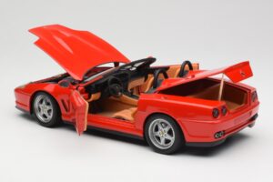 Ferrari 550 Barchetta Rosso Corsa Hot Wheels 1:18 74299294419 Kov – obrázok 5 z 8