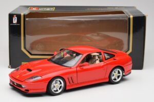 Ferrari 550 Maranello Červený Bburago 1:18 3064 Kov – obrázok 8 z 8