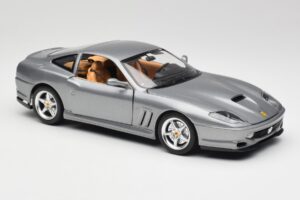 Ferrari 550 Maranello Strieborný Bburago 1:18 3344 Kov – obrázok 6 z 8