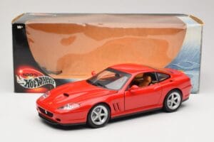Ferrari 575M Maranello Červený Hot Wheels 1:18 54937 Kov – obrázok 8 z 8