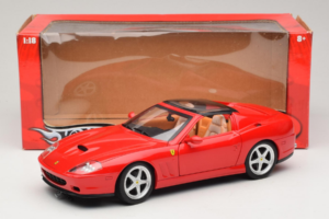 Ferrari 575M Superamerica Červený Hot Wheels 1:18 J2858 Kov – obrázok 8 z 8