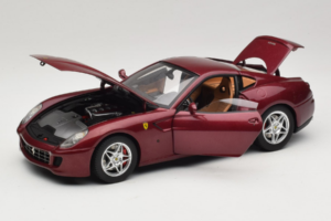 Ferrari 599 GTB Fiorano Tmavočervený Hot Wheels 1:18 M1200 Kov – obrázok 2 z 8
