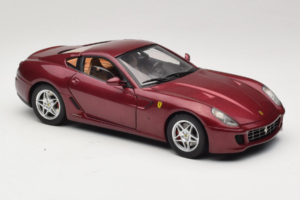 Ferrari 599 GTB Fiorano Tmavočervený Hot Wheels 1:18 M1200 Kov – obrázok 6 z 8