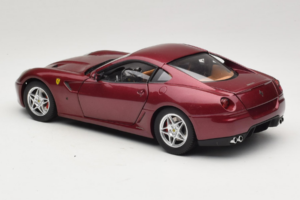Ferrari 599 GTB Fiorano Tmavočervený Hot Wheels 1:18 M1200 Kov – obrázok 7 z 8