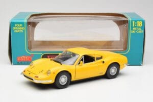 Ferrari Dino 246 GT Žltý Anson 1:18 30301W Kov – obrázok 8 z 8
