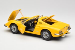 Ferrari Dino 246 GTS Žltý Hot Wheels 1:18 23920 Kov – obrázok 5 z 8