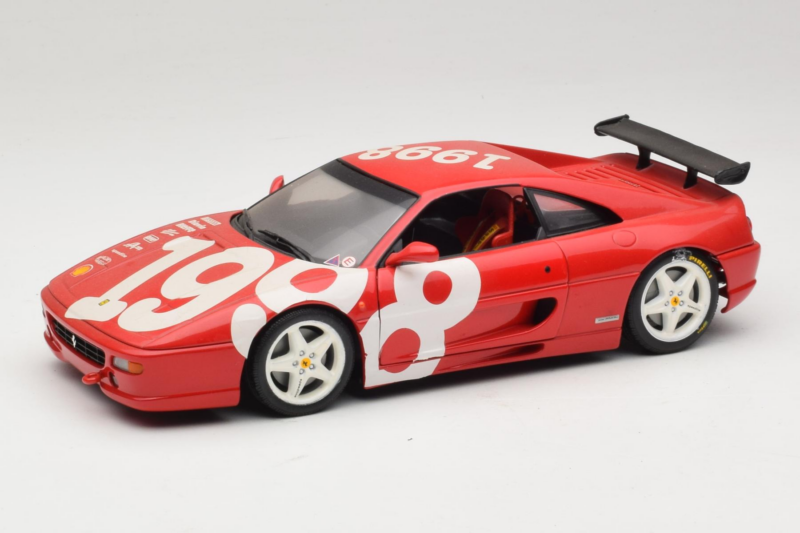 Ferrari F355 Berlinetta Červený s bielymi kolesami UT Models 1:18 180074020-P2 Kov