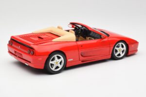 Ferrari F355 Spider Červený Hot Wheels 1:18 25733 Kov – obrázok 3 z 8