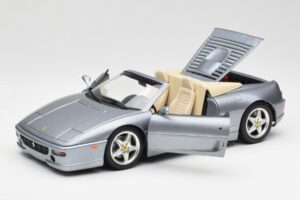 Ferrari F355 Spider Strieborný Hot Wheels 1:18 23907-M1 Kov – obrázok 2 z 8