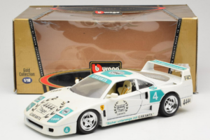 Ferrari F40 4444 Tage Garanta #4 Biely Bburago 1:18 3332-W5 Kov – obrázok 8 z 8