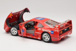 Ferrari F40 #40 J-P. Jabouille / O. Grouillard Art Sports 1987 Bburago 1:18 3332-A1 Kov – obrázok 5 z 8