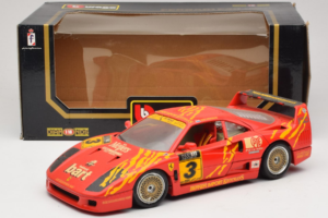 Ferrari F40 Evoluzione #3 Brummel Červený 1987 Bburago 1:18 3022-P2 Kov – obrázok 8 z 8