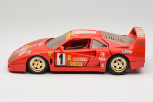 Ferrari F40 Evoluzione #1 Pirelli Červený 1992 Bburago 1:18 3042-P1 Kov – obrázok 4 z 8