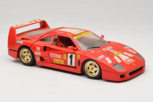 Ferrari F40 Evoluzione #1 Pirelli Červený 1992 Bburago 1:18 3042-P1 Kov – obrázok 6 z 8
