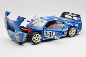 Ferrari F40 Evoluzione #34 Modrý Custom 1987 Bburago 1:18 3032-C1 Kov – obrázok 2 z 8