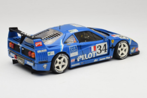 Ferrari F40 Evoluzione #34 Modrý Custom 1987 Bburago 1:18 3032-C1 Kov – obrázok 3 z 8