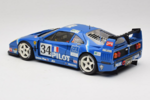 Ferrari F40 Evoluzione #34 Modrý Custom 1987 Bburago 1:18 3032-C1 Kov – obrázok 7 z 8