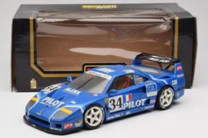 Ferrari F40 Evoluzione #34 Modrý Custom 1987 Bburago 1:18 3032-C1 Kov – obrázok 8 z 8