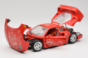 Ferrari F40 Evoluzione FC Nürnberg Special Edition Červený Bburago 1:18 3042-FCN Kov – obrázok 2 z 8