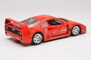 Ferrari F40 Evoluzione FC Nürnberg Special Edition Červený Bburago 1:18 3042-FCN Kov – obrázok 3 z 8
