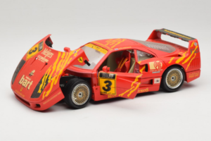 Ferrari F40 #3 F. Kroymans Ferrari Imports Kroymans BBS Wheels Červený 1987 Bburago 1:18 3032-H1 Kov – obrázok 2 z 8