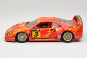 Ferrari F40 #3 F. Kroymans Ferrari Imports Kroymans BBS Wheels Červený 1987 Bburago 1:18 3032-H1 Kov – obrázok 4 z 8