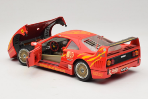 Ferrari F40 #3 F. Kroymans Ferrari Imports Kroymans BBS Wheels Červený 1987 Bburago 1:18 3032-H1 Kov – obrázok 5 z 8