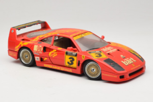 Ferrari F40 #3 F. Kroymans Ferrari Imports Kroymans BBS Wheels Červený 1987 Bburago 1:18 3032-H1 Kov – obrázok 6 z 8