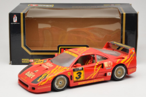 Ferrari F40 #3 F. Kroymans Ferrari Imports Kroymans BBS Wheels Červený 1987 Bburago 1:18 3032-H1 Kov – obrázok 8 z 8