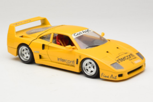 Ferrari F40 Interconti Car HiFi Žltý Bburago 1:18 3032-I1 Kov – obrázok 6 z 8