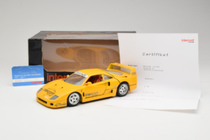 Ferrari F40 Interconti Car HiFi Žltý Bburago 1:18 3032-I1 Kov – obrázok 8 z 8
