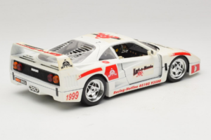 Ferrari F40 Kart-o-Mania Biely Bburago 1:18 3332-W3 Kov – obrázok 3 z 8