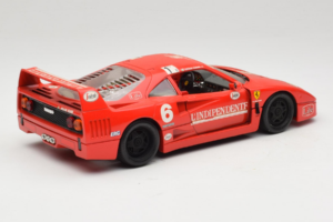 Ferrari F40 #6 V. Colombo L'Indipendente Červený 1987 Bburago 1:18 3032-L1 Kov – obrázok 3 z 8
