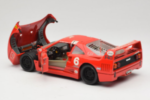 Ferrari F40 #6 V. Colombo L'Indipendente Červený 1987 Bburago 1:18 3032-L1 Kov – obrázok 5 z 8