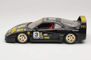 Ferrari F40 Magneti Marelli #3 Čierny Bburago 1:18 3022-B1 Kov – obrázok 4 z 8