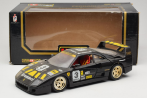 Ferrari F40 Magneti Marelli #3 Čierny Bburago 1:18 3022-B1 Kov – obrázok 8 z 8