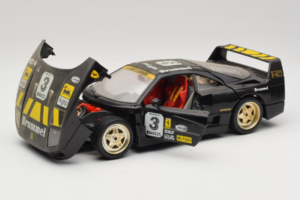Ferrari F40 Magneti Marelli #3 Čierny Bburago 1:18 3022-B1 Kov – obrázok 2 z 8