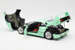 Ferrari F40 Mätová Zelená Kyosho 1:18 08416MG Kov – obrázok 7 z 10