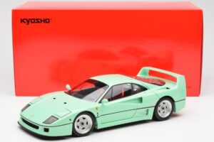 Ferrari F40 Mätová Zelená Kyosho 1:18 08416MG Kov – obrázok 10 z 10