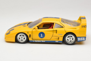 Ferrari F40 #1 Žltý Bauer Limitovaná Edícia 100 ks Bburago 1:18 BSR001 Kov – obrázok 4 z 8