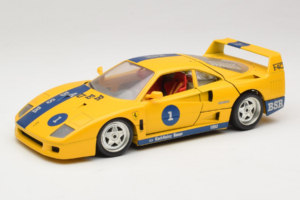 Ferrari F40 #1 Žltý Bauer Limitovaná Edícia 100 ks Bburago 1:18 BSR001 Kov
