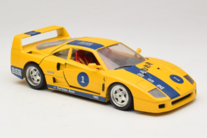 Ferrari F40 #1 Žltý Bauer Limitovaná Edícia 100 ks Bburago 1:18 BSR001 Kov – obrázok 6 z 8