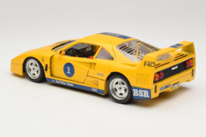 Ferrari F40 #1 Žltý Bauer Limitovaná Edícia 100 ks Bburago 1:18 BSR001 Kov – obrázok 7 z 8