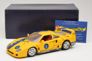 Ferrari F40 #1 Žltý Bauer Limitovaná Edícia 100 ks Bburago 1:18 BSR001 Kov – obrázok 8 z 8