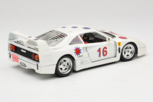 Ferrari F40 #16 Borsenmodells Biely Limited Edition 333 pcs 1987 Bburago 1:18 3332-W1 Kov – obrázok 3 z 8