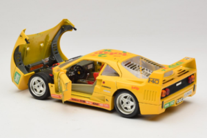 Ferrari F40 Totip Jolly Club #2 Žltý Bburago 1:18 3332-Y1 Kov – obrázok 5 z 8