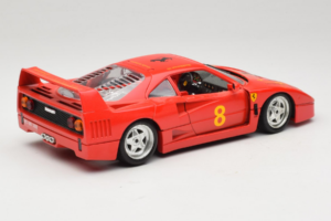 Ferrari F40 #8 Bevro International Červený 1987 Bburago 1:18 3332-P3 Kov – obrázok 3 z 8