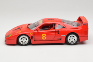 Ferrari F40 #8 Bevro International Červený 1987 Bburago 1:18 3332-P3 Kov – obrázok 4 z 8